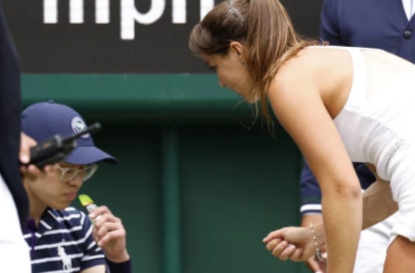  La joueuse de tennis interrompt le jeu pour vérifier le bien-être du garçon, bien qu’à la fin elle…