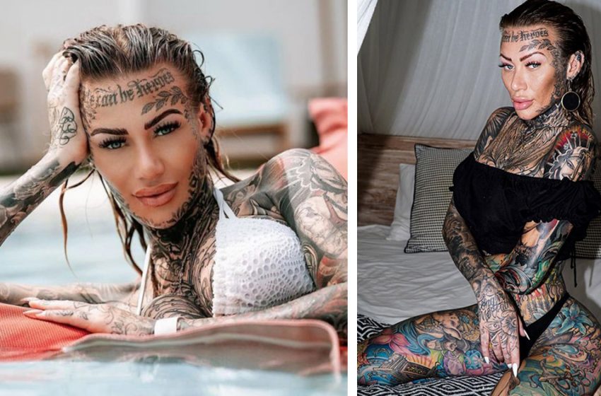  Elle s’est gâtée: la blogueuse a peint sur le tatouage, montrant à quoi elle ressemble sans eux