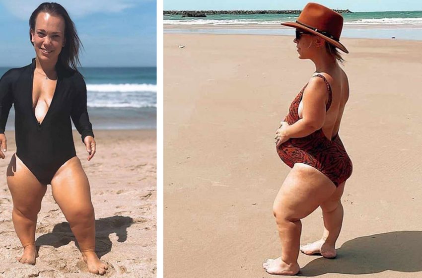  Seule la plus jeune n’a pas hérité de l’étrangeté de sa mère. Femme de 127 cm révèle ses 3 enfants.