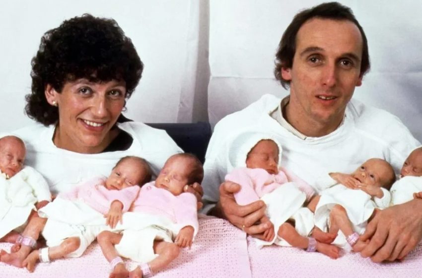  “Je me demande combien de petits-enfants ils auront”: l’histoire des premiers sextuplés du monde en Angleterre