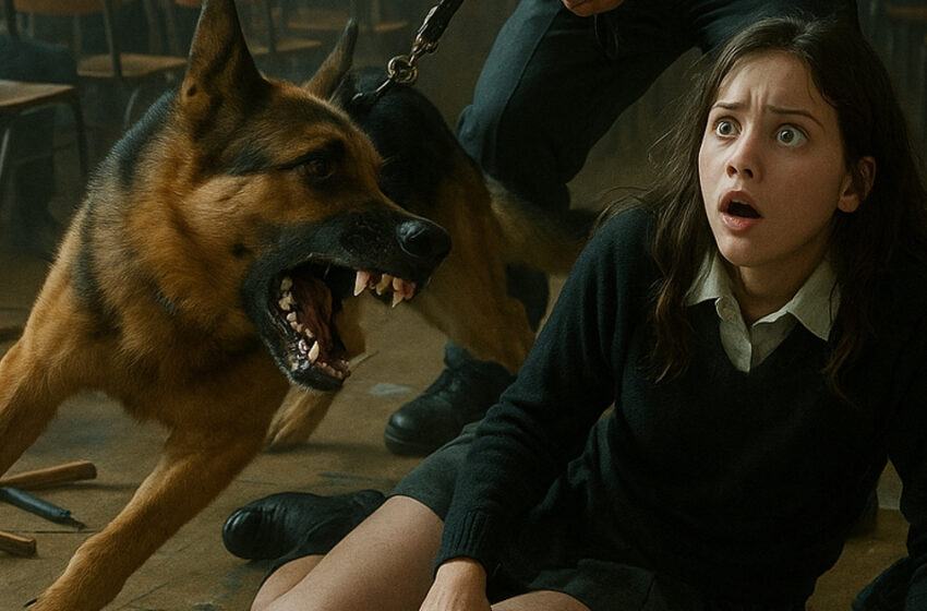 Poliisikoira hyökkäsi äkkiä 16-vuotiaan koulutytön kimppuun ja haukkui voimakkaasti. Kukaan ei olisi voinut kuvitella, mitä tapahtuisi sen jälkeen.