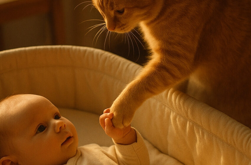  Äiti heräsi kovaan maukumiseen. Kissa seisoi kehdon vieressä ja teki jotain, joka sai hiukset nousemaan pystyyn.