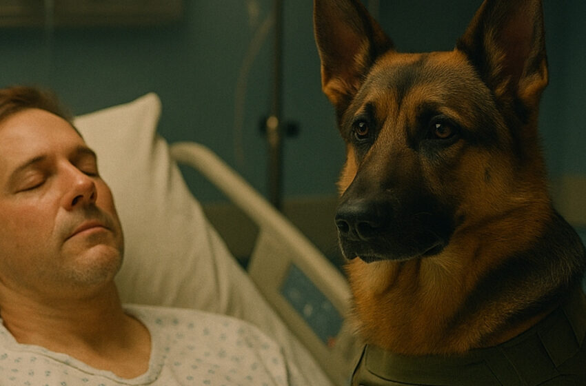  Lääkärit toivat koiran hyvästelemään omistajaansa… mutta äkkiä eläin hyppäsi sängylle ja teki jotain, mitä kukaan ei voinut uskoa.