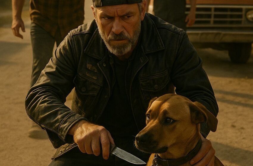  “Pysäyttäkää tuo auto ennen kuin tapahtuu jotain hirveää!” moottoripyöräilijä huusi rynnätessään pelastamaan koiraa, jota pickup raahasi perässään.