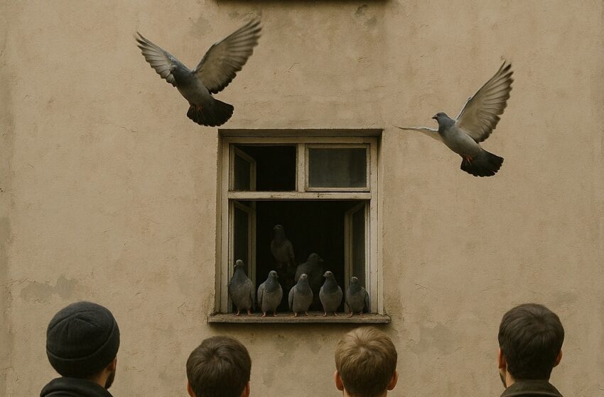  Joka päivä, suuri parvi korppeja kokoontui saman ikkunan eteen. Kukaan ei ymmärtänyt miksi – kunnes asukkaat rohkenivat astua sisään.