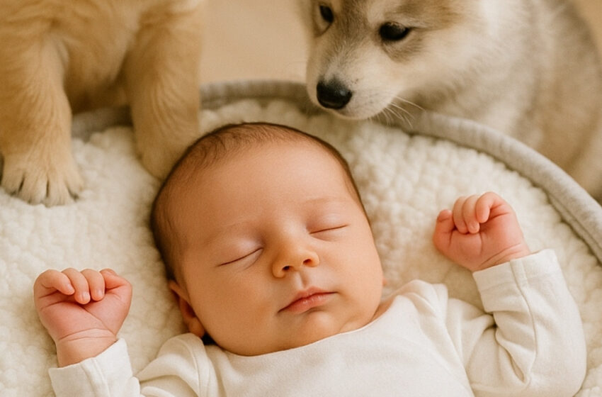  Pennut eivät irrottaneet silmiään vauvasta, kiinnittäen vanhempien huomion. Vain tämän eleen kautta isä ymmärsi, mitä todella oli tapahtumassa…